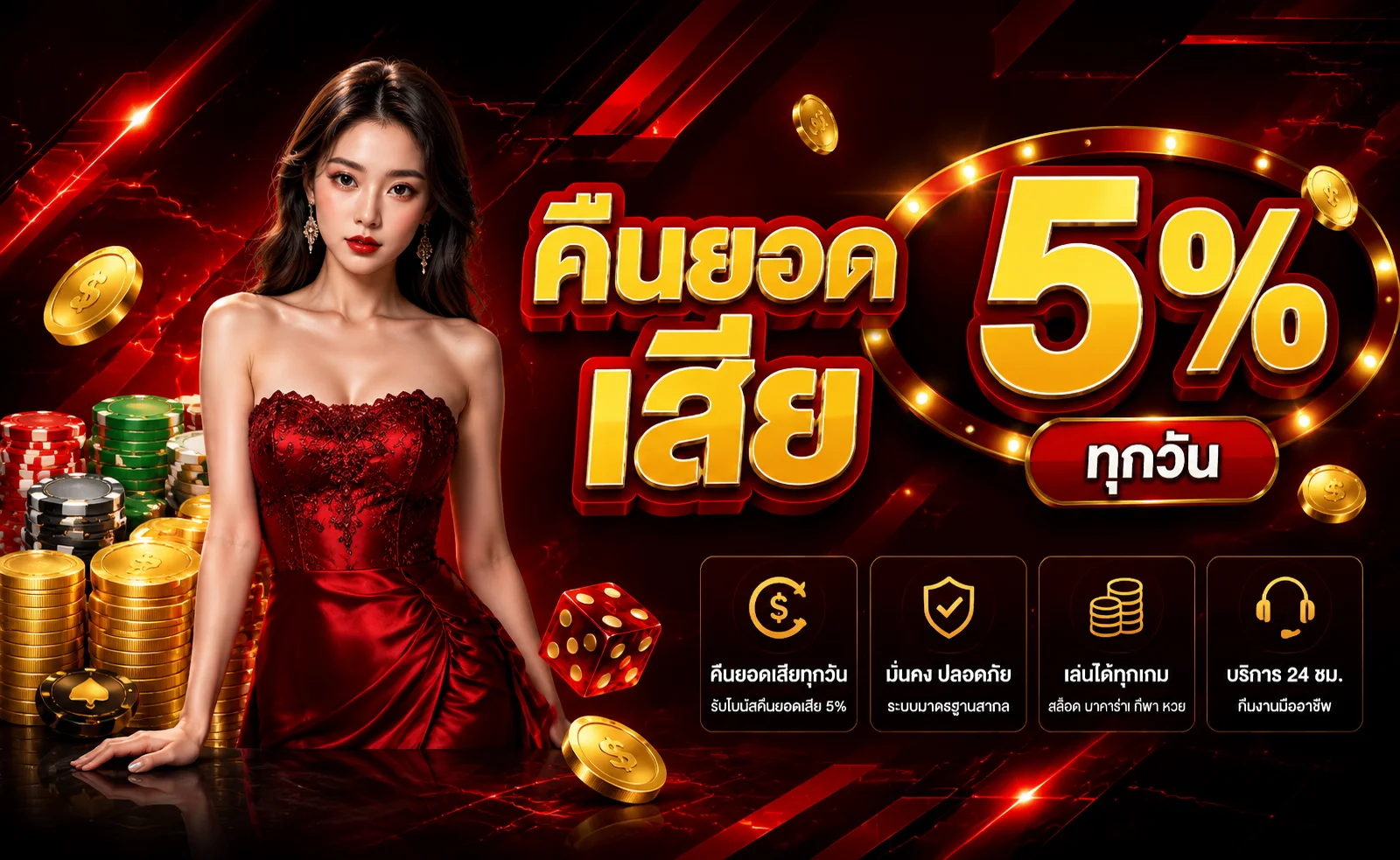 MGOLD เว็บพนันออนไลน์ สล็อต บาคาร่า ฝากถอนออโต้ 24 ชม.