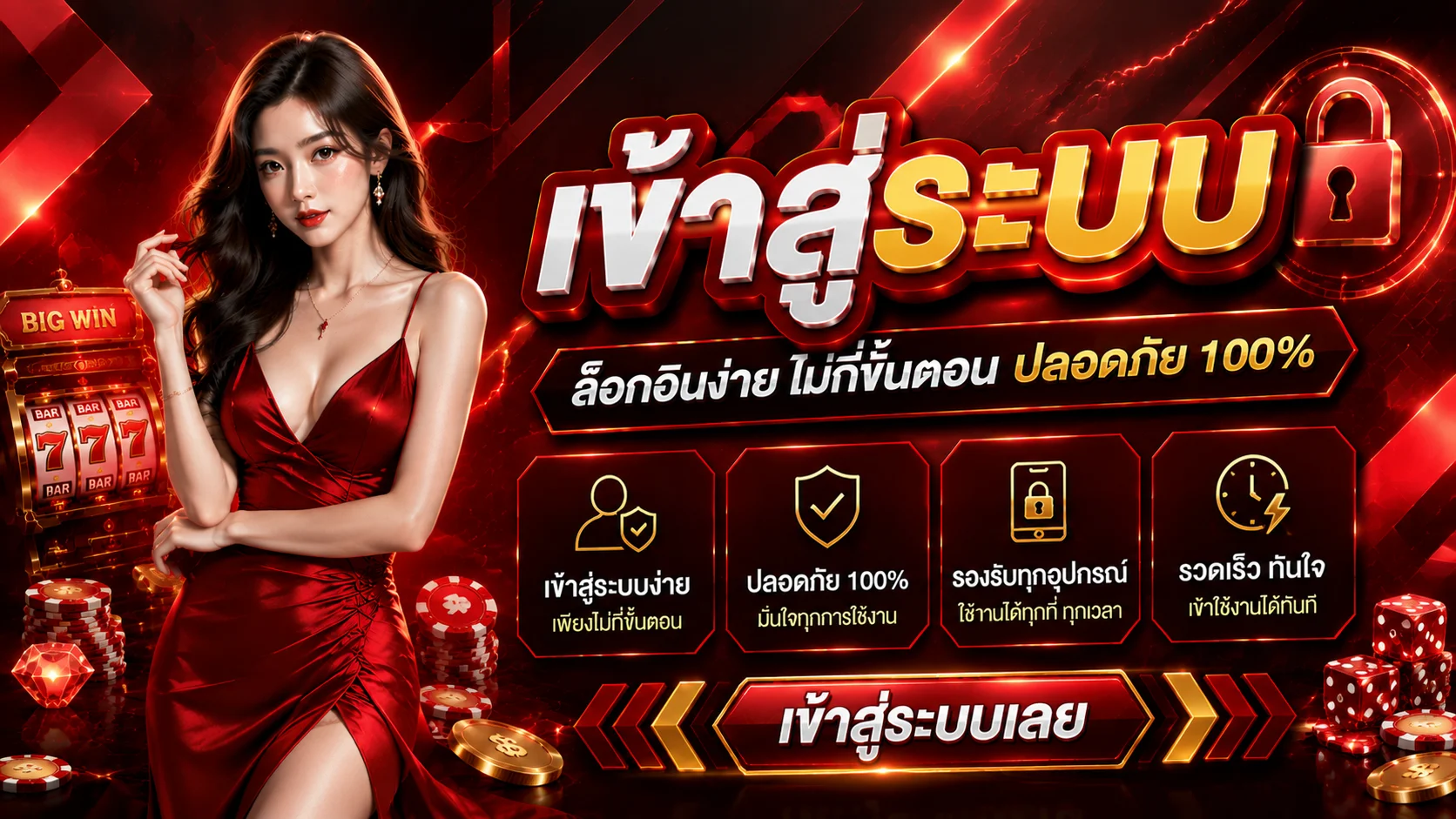 หน้าเข้าสู่ระบบและสมัครสมาชิก MGOLD รองรับทุกอุปกรณ์